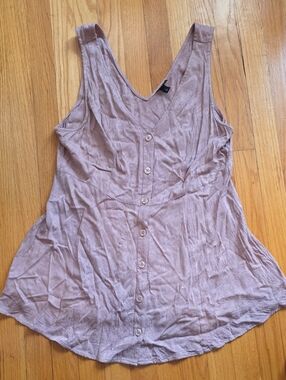 torrid Mauve Button-Down V-Neck Camisole